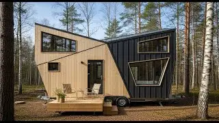 tiny house on wheels Where Geometric Design Meets Midcentury Soul