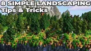 8 ПРОСТЫХ советов и рекомендаций по ландшафтному дизайну в Minecraft 1.14