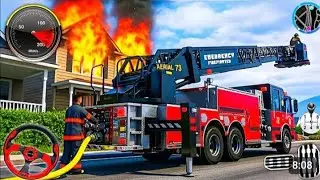 Fire Truck City Rescue Simulator 3D - 911 US Emergency Fire Truck Driving 3D - in Android 