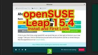 openSUSE Leap 15.4 Install & First Look