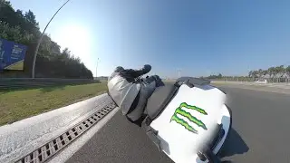 Circuit Zolder on the KTM Duke 690 R Trackday onboard Action!