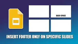 How to insert footer only on specific slides in google slides