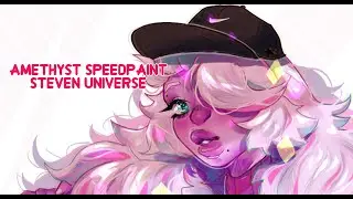 Amethyst - Steven Universe [speedpaint] - Live Stream Info in Description!