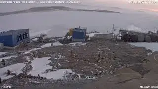 2021-07-07 Mawson Station Antarctica [Timelapse] 06:44:09 UTC