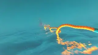 Beautiful Underwater Slow-motion , Freediving in crystal clear Quarry Waters