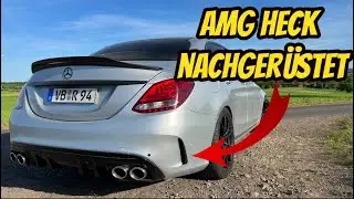 ENDLICH AMG HECK NACHGERÜSTET!!😍 + SELBST LACKIERT!! | Mercedes W205 C-Klasse