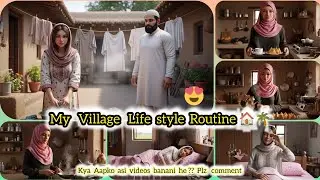 Village Life style Routine 🏠 #villagelife #vlogging #ai #aivideo #islami 