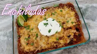 Chicken Enchiladas Recipe with Pumpkin Sauce, It's oh so good!