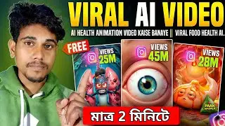 ai health animation video kivabe banabo | how to make viral object talking video | bangla tutorial