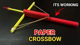 how to make a paper crossbow 🔥| how to make a paper gun | paper gun | paper crossbow🏹
