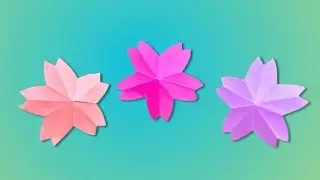 Easy Origami Cherry Blossom - In less than 3 minutes