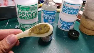 Brush painting trial Mr hobby Acrysion
