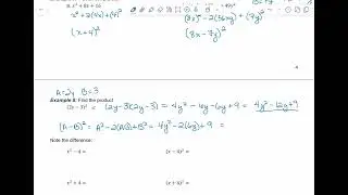 Pre-Calculus - Special Factorizations