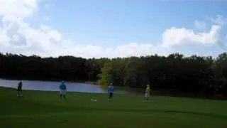 Final Hole on the Front 9 Cancun