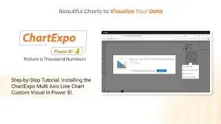 Step-by-Step Tutorial: Installing the ChartExpo Multi Axis Line Chart Custom Visual in Power BI