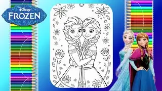 Frozen ❄️ | princess Elsa and Anna coloring | coloring pages | kids coloring | learn colors | Disney