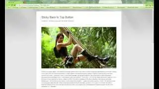 How to create a back top top button and web template