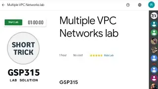 Multiple VPC Networks lab || #qwiklab || #GSP315 || 2024 - Feb Level 1 || Short Trick