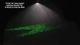 TTI 60 Turbo TeeJet Induction TwinJet Spray Tip Drift Demo
