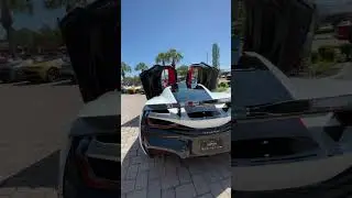 Rimac Nevera in White over Red Interior