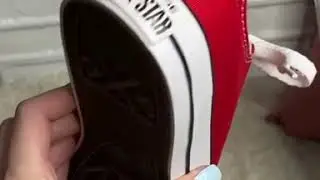 Converse All Star красные низкие