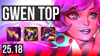 GWEN vs CAMILLE (TOP) | 6 solo kills | EUW Master | 25.18