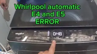 Whirlpool automatic washing machine E4 and E5 ERROR anu Ang DAHILAN?#automaticwashingmachinerepair