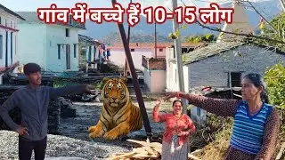 यहां Tiger 🐅 की देहशत से पूरा गांव हुआ खाली😱❗गांव में बच्चे हैं 10-15 लोग 😭
