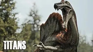 Jogando de ESPINOSSAURO em SERVIDOR de REALISMO -  Path of Titans