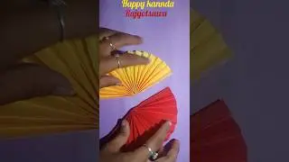 Happy kannada Rajyotsawa craft  #kannada #karnataka #glitter # #craft