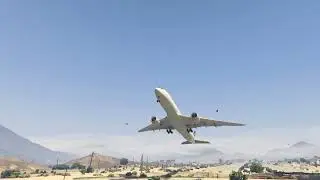 A380-800 crashed into a building in the city after going out of control due to a fire. GTA-5 