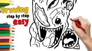 How To Draw Venomized Groot | Draw Easy 100M