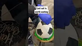 How to cut your cake in dental office! #cake #birthday #floss