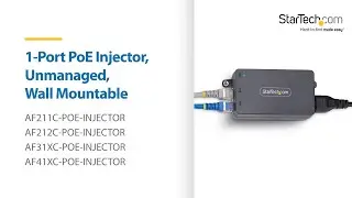1-Port PoE Injector, Unmanaged, Wall Mountable&nbsp;| StarTech.com