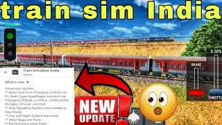 New update train sim india NCR route ad and more thiks happy anniversaryupdate 🎆#androidgamerandinfo