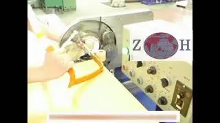 Bench coil taping machine for motor and generator coils and bars.