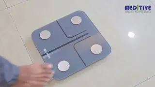 MEDITIVE Bluetooth Digital BMI Weight Scale Fitness Body Composition Monitor, with Mobile App uses