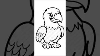Drawing of Eagle# drawing#kids#colouring# alltypeofcartons #trendingvideo #shortsvideo