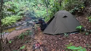 Camping dan mancing di hutan yang jarang di jamah manusia di huni ribuan ikan