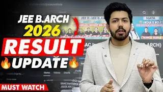 JEE B.Arch 2026 1st Attempt Result Date 