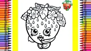 The Coloring Couple Presents: Strawberry Kiss from Shopkins |How to Color