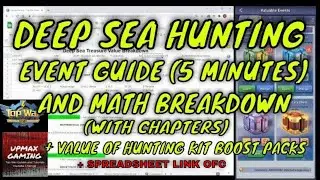 Top War - Deep Sea (Treasure) Hunting - Event Guide (5 minutes) and Math Breakdown (20minutess)