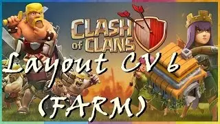 Clash of Clans - Layout CV 6 (Centro de Vila 6 - FARM)