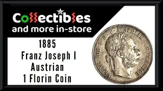1885 Franz Joseph I Austrian 1 Florin Coin for sale #coins #silvercoins