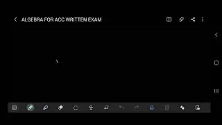 ALGEBRA FOR ACC WRITTEN EXAM | ACC | ARMY CADET COLLEGE