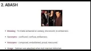 Vocabulary Made Easy  Meaning of Abash, Synonyms, Antonyms and its Usage