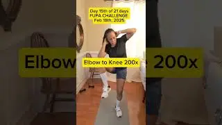 Day 15 of 21 days FUPA CHALLENGE  #fupaworkout #21dayschallenge #lowimpactworkout
