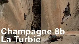 Champagne 8b dalle La Turbie Monaco Escalade Fred Oddo une vidéo de Marc Cotto