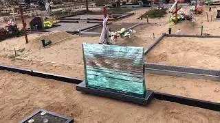 Glass headstone 