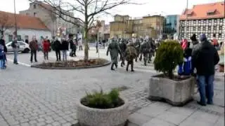 Wyzwolenie Miasta Bydgoszcz 1945 - rekonstrukcja wydarzeń 06.02.2011 - przemarsz grupy.